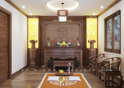 Bàn thờ gỗ óc chó BT-10